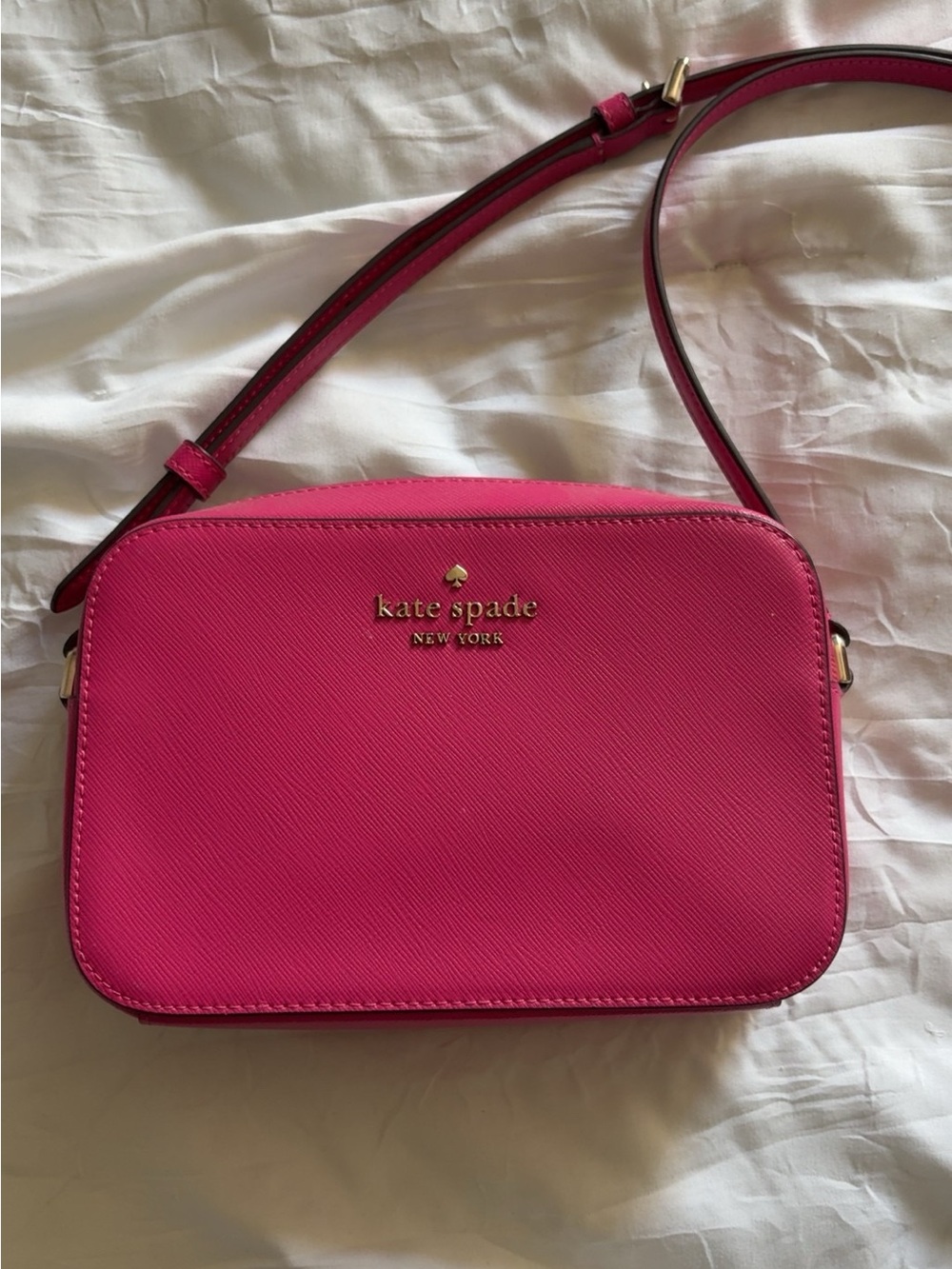 kate spade Hot Pink Saffiano Crossbody Bag